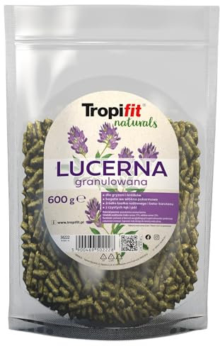 TROPIFIT NATURALS ERBA MEDICA GRANULATA 600g - Alimento estruso per conigli, criceti, cincillà e altri piccoli animali