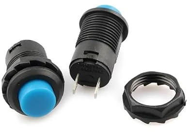 6pcs Self-Lock/Momentary Pushbutton Switches DS427 DS428 12mm OFF- ON Push Button Switch 3A /125VAC 1.5A/250VAC DS-427 DS-428(6pcs green,Momentary)