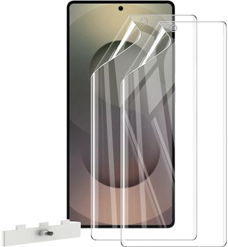 WFTE [2-Pack Protector de Pantalla para Samsung Galaxy S25 Ultra 5G [No Cristal Templado] Hidrogel Flexible,Cobertura máxima,Huellas Actilares Libre,TPU Protector de Pantalla Samsung S25 Ultra