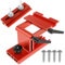 Deuson Rest Sharpening Jig Aluminum Alloy Sharpening Tool Rest Jig Adjustable Sharpening Jig Tool Manual Bench Grinder Sharpening Jig for 6/8inch Diameter Grinder(Gules)