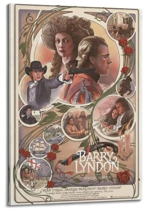 ZEUDFBSA Filmposter Barry Lyndon, dekoratives Gemälde, Leinwand, Wandposter und Kunstdruck, moderne Familienschlafzimmer-Dekoration, Poster, 40 x 60 cm