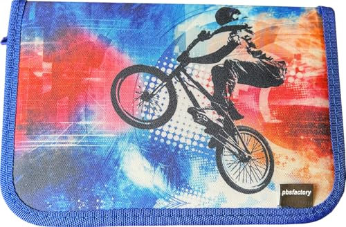 pbs factory GmbH Schulmäppchen, Schüleretui, Federmäppchen gefüllt, 50 Teilig (BMX)