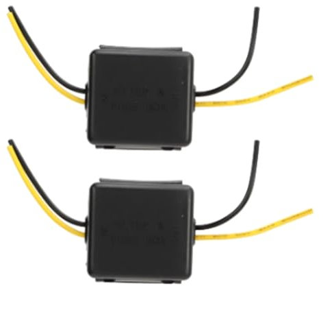 Vocdikficy 2 Stück Auto-Stromfilter, 12 V, Störungssicher, Geräuschreduzierung, Zuverlässiger Stereo-Stromversorgungsfilter
