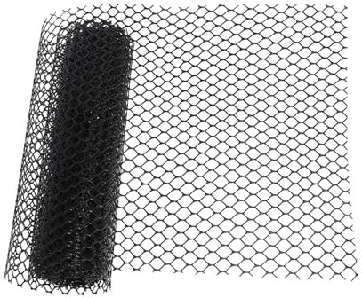 Tofficu Red De Seguridad para Escaleras Barandilla Protección para Mascotas Balcón Seguridad Infantil Prevención De Caídas Hdpe Color Negro