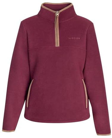 Shires Aubrion Core Mens Half Zip Fleece - Maroon Large