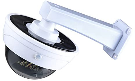 Operitacx Led-überwachungsleuchte Solarkameradsimulationslampe Diebstahlsichere Lampe Mit Personenerkennungssensor Automatisches Einschalten Bei Dunkelheit Energiesparend Durch Solarpanel