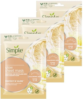 Simple Glow Sheet Mask x3
