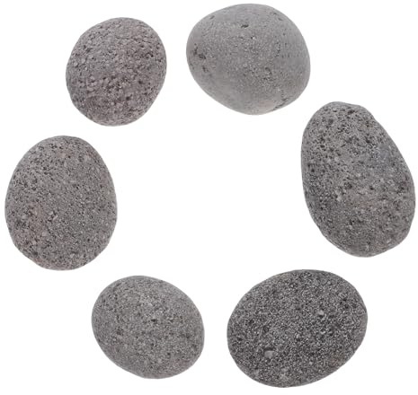 Veemoon Lavasteine Kaminsteine Feuerstellensteine 5 8cm Naturvulkanstein Langlebig für Gasfeuertische Kaminöfen Terrasse und Garten