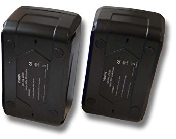 vhbw 2x Battery Replacement for AEG/Milwaukee 4932352732, 48-11-1830, 48-11-2850, 48-11-2830, M28 for Power Tools (3000 mAh, Li-Ion, 28 V)