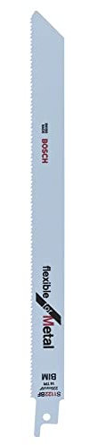 Bosch Professional 25 pièces Lame de scie sabre S 1122 BF Flexible for Metal (pour le métal, 225 x 19 x 0,9 mm, Accessoires scie alternative)