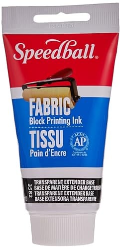 Speedball 3582 Transparent Extender Base For Fabric Block Printing Ink AP Certified 2.5 FL OZ