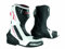 Stivali Stivaletto Moto Sportivo Pelle Pista Professionale Traspirante Bianco 43