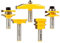 Yonico 12530-5 Bit Raised Panel Cabinet Door Router Bit Set, Large Ogee with Glue Joint & Drawer Front Bits - 1/2 Shank