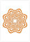 QBIX Mandala-Schablone - A5 Mandala-Schablone für Möbel, Wände, Fußböden - Mandalas für Heimwerker - wiederverwendbare kinderfreundliche DIY Mandala-Schablone für Malen, Backen, Basteln, Wand, Möbel