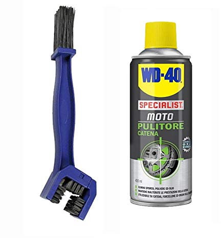 Kit PULITORE Catena WD-40 da 400ml + Spazzola Pulizia Catena