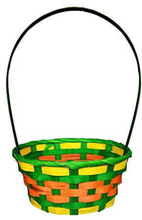 PMS International Easter Baskets, Egg Pouches, Grass, Gift Wrap - Green Basket