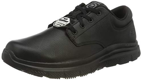 Skechers Flex Advantage Sr Fourche, Zapatos Hombre, Black Leather, 42 EU