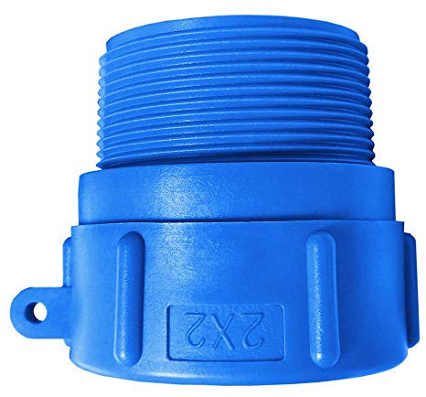 Bradas IBC Verbinder Regentonnenverbinder Tankverbinder Innengewinde S60x6 mit Schlauchanschluß 2 IBCS60F-M200 6089