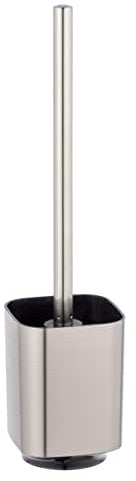 WENKO Auron Toilet Brush Holder Silver, Chrome, 38.5 x 9 x 9 cm