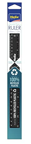 Helix Lineal aus 100% recyceltem Kunststoff, 30 cm