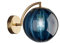 LFsem Nouveau Nordic Modern Applique Murale Ø15CM Boule De Verre Bleu Applique Applique Luminaire Support En Métal Applique (Bleu)