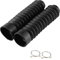 Universal Motorcycle Front Fork Cover Gaiters Gators Boots Shock Damping Dust Cover 205x42mm (Black),other