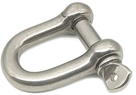 D Ring Shackle Lock-M14/0.551, 304 Stainless Steel D Ring for Heavy Duty Construction, Rigging, Vehicle Recovery, Hauling, Tie Downs, Hanging-1 Pcs