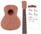 1 Satz 23 Zoll Ukulele Akustische Gitarre Bausatz Für Bemalbare Ukulele Zum Selbermachen Ukulele-dekorationsset Ukulele-malset Hawaii-ukulele-kit Kleinkind Metall Hölzern Material