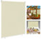 LARS360 Außenrollo Balkon Außenrollo Senkrechtmarkise Rollo Beschattung Balkonrollo Sichtschutzrollo Außensonnenschutz Sonnenschutz UV-Schutz (140 x 140 cm, Beige)