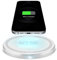 SBS Caricatore da Tavolo Wireless Fast Charge, 10W per Ricarica Rapida, Base di Ricarica per cellulari Qi, Smartphone iPhone/Samsung/Xiaomi/Oppo/Huawei, Bianco