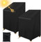 Housse de Chaise de Jardin Empilable, 2 pcs 89x89x120cm Housse Protection Chaise Jardin Imperméable en Tissu Oxford 210D avec Corde et Boucle, Résistance au Vent,Anti-UV,Noir