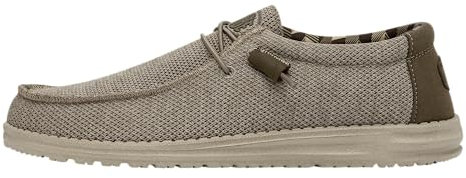 HEYDUDE Wally Sox Herren - Slip on Schuhe - Mokassin Stil, Beige, 43