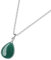 GAVU Ausgewähltes Geschenk Damen 925 Sterling Silber Halskette mit Grünem Aventurin Wassertropfen Anhänger