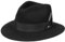 Stetson Vencaster Traveller Wollhut - Einfarbiger Hut - Outdoor-Eleganz - Wasserabweisender Outdoorhut - Unisex - Frühling bis Winter schwarz L (58-59 cm)