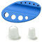 Lot de 200 bonnets de couleur en silicone pour tatouage - Gobelets d'encre jetables - Boîte de couleur en plastique - Petits petits gobelets à pigment d'encre (avec socle)