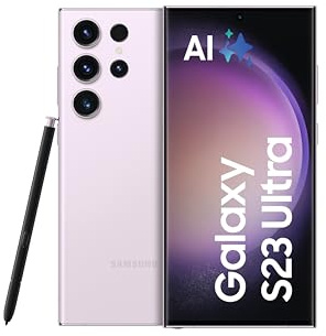 Samsung Galaxy S23 Ultra AI-Android-Smartphone, 256GB, 5.000mAh Akku, Smartphone ohne Vertrag Lavender inkl. 36 Monate Herstellergarantie [Exklusiv bei Amazon]