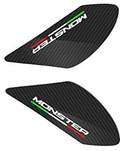 FEMEIN Protezioni Adesivi per Serbatoio Carburante 3D per Ducati Monster 797 821 1200 Evo (Color : 2)