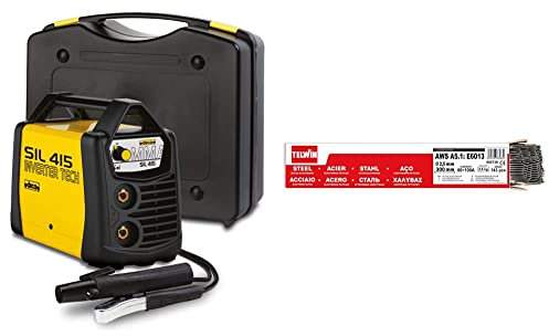 SIL 415-150 AMP SALDATRICE INVERTER PER SALDATURA AD ELETTRODO SALDATORE DECA & Telwin 802739 Elettrodi Rutili per Saldatura D. 2.5 mm 2.5 kg, 0.1 V, Grigio, 2.5 pacco, Set di 143 Pezzi