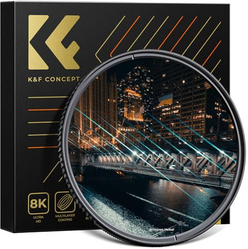 K&F Concept Nano-X Serie Blue Streak Anamorpher Effekt Filter 67mm Blaue Streifenfilter Anamorphic Light Flare Effect Filter