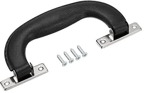 QUARKZMAN Gepäck Griffe 151mm/5.94 Plastik Zuggriff Reisekoffer Gehäuse Ersatz Handgriffe mit Schrauben für Gehäuse Reisekoffer Werkzeugkiste Schwarz