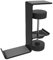 Lvjkes Headphone Hanger, Headphone Hook, Headset Holder, Universal Aluminum Alloy Stand Under Desk Hanger Hook Clamp, Multi-Function Bracket Mount, Black