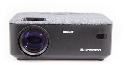 Emerson Tragbarer Projektor mit tragbarer Leinwand und Tragetasche, EVP-2001C