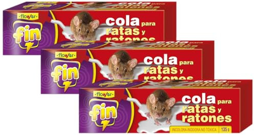 Flower Cola para Insectos Rastreros y Roedores, 135 gr (Paquete de 3)
