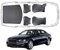 Trimak Passgenau 3D Fussmatten & Kofferraumwanne Auto Set Kompatibel mit Audi A4 B8 Kombi 2007-2015 Auto Zubehör Gummimatten & Kofferraummatte Autos TPE Allwetter Geruchlos rutschfest Schwarz