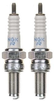 2x Zündkerze CR9E – passend für Kawasaki ZX-6R/ZX-7R/ZZR 600/1100/1200, Benelli TNT/Tornado/TreK, Adiva AD 250 – Zündkerzen Set für Motorrad Roller Scooter