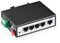YuLinca Switch industriale a 5 porte PoE+ su guida DIN, 4 porte PoE+ e 1 Uplink, 10/100Mbps Fast Ethernet, guida Din e montaggio a parete inclusi, switch industriale IP30 non gestito
