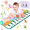 YESLUSY Musikmatte für Kinder mit 8 Tieren, Baby Spielzeug ab 1 Jahr Tanzmatte Klaviermatte, kinderspielzeug ab 1 2 3 4 Jahr Mädchen, Geschenk Mädchen Junge Weihnachts Geburtstag
