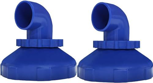 FZQBEY Pool Einlaufdüse 360° Drehbar für Intex Bestway Pool Düse Auslass Ausströmer Zubehör Ø32/38 mm, Intex Bestway Pool Zubehör Ersatzteile Poolzubehör, Blau (2 Stück)