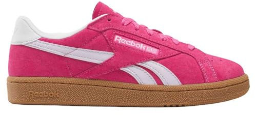 Reebok Club C Grounds UK Baskets pour Femme Rose foncé/numérique Gleam/Gum Taille 36 EU, True Pink Digital Gleam Gum, 36