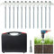 15 Pcs 10In Heavy Duty Camping Pegs, Hard Ground Awning Pegs, Metal Rock Pegs, Storm Proof Steel Tent Pegs (15 Pcs with Box)